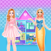 公主美人鱼娃娃屋（Princess and mermaid Doll House）
