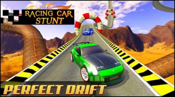 赛车特技高空坡道(Racing Car Stunts : Mega Ramp)