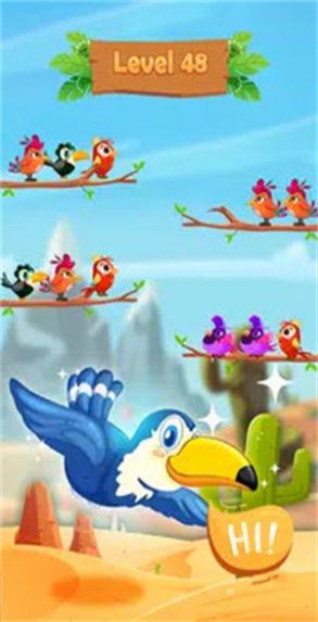 鸟类分类拼图游戏中文最新版（Bird Sort Puzzle: Color Sort）图片1