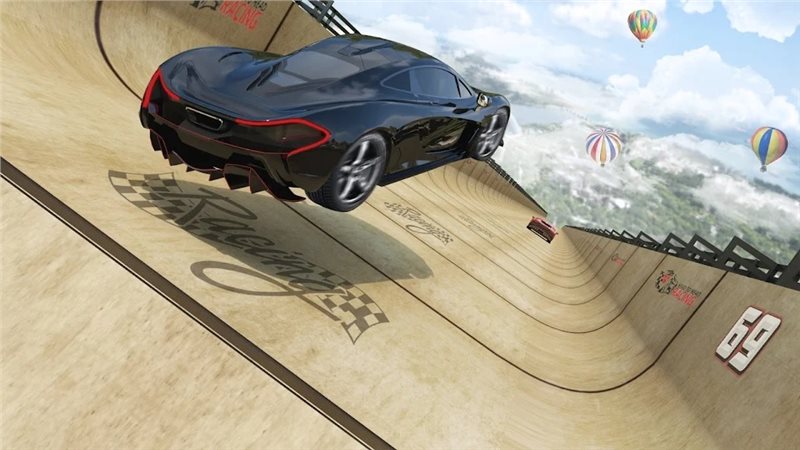 超级汽车特技赛3D（Mega Car Stunt Race 3D Game）