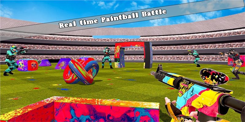 彩弹射击战斗模拟器（Arena Paintball Battle）
