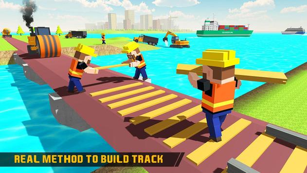 水路火车轨道建造者（River Road Train Track Builder）