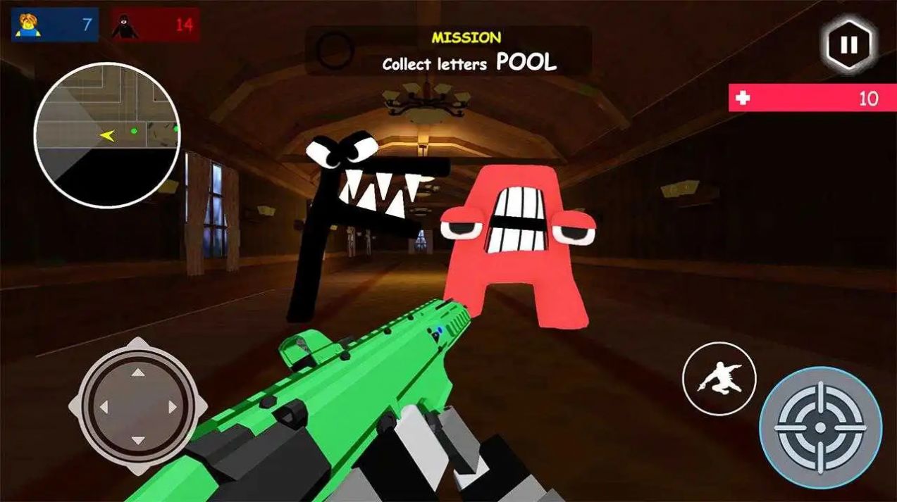 字母英雄生存射击(Alphabet Shooter: Survival FPS)