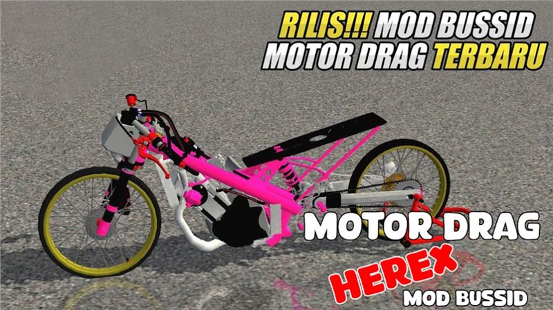 电机行驶的摩托车(Mod Motor Drag Herex Bussid)