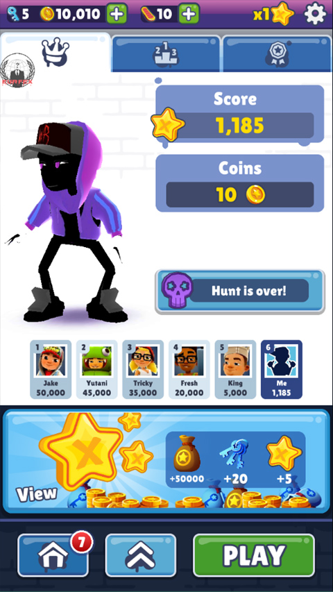 地铁跑酷小雾神版本