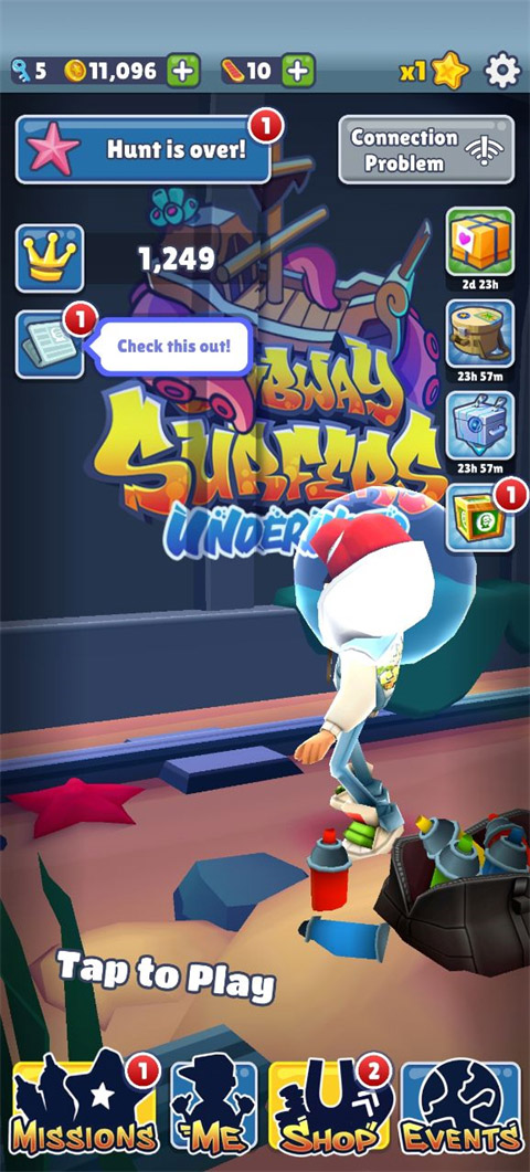 地铁跑酷海底世界国际服